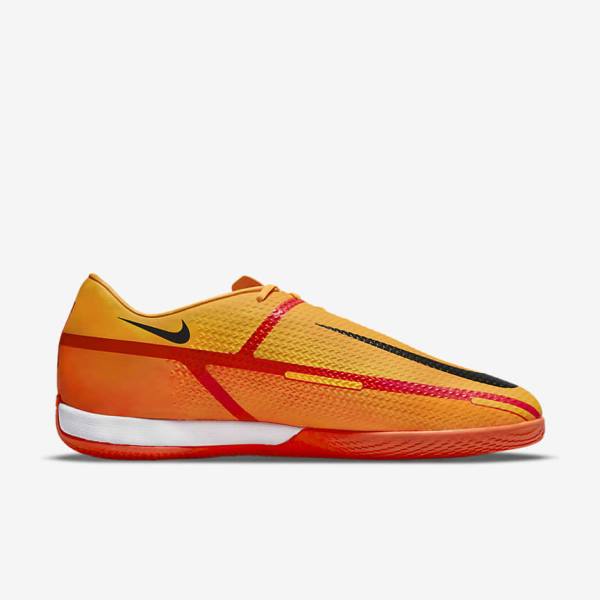 Men's Nike Phantom GT2 Academy IC Indoor-Court Football Shoes Orange / Light Red / Black | NK209RSU