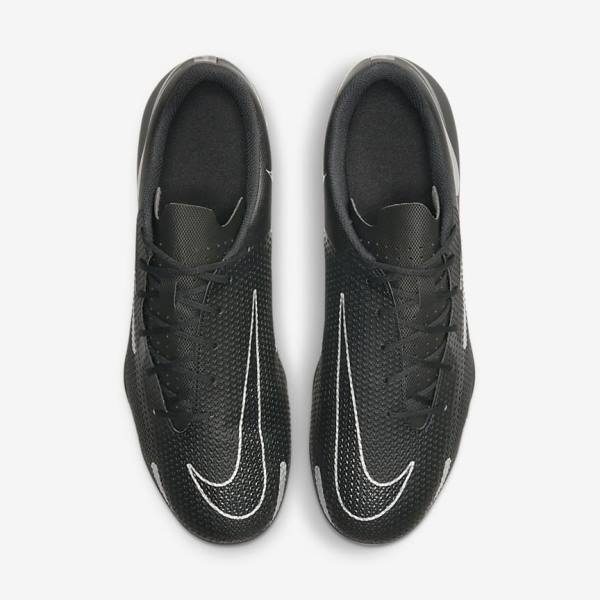 Men's Nike Phantom GT2 Club MG Multi-Ground Football Shoes Black / Dark Grey / Metal Silver | NK850WDG