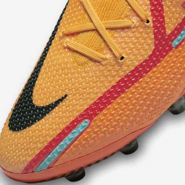 Men's Nike Phantom GT2 Dynamic Fit Elite AG-Pro Artificial-Grass Football Shoes Orange / Light Red / Black | NK816KDQ