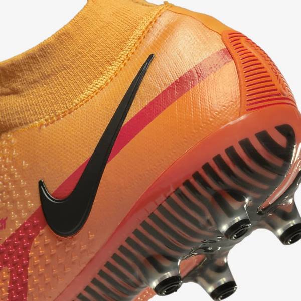 Men's Nike Phantom GT2 Dynamic Fit Elite AG-Pro Artificial-Grass Football Shoes Orange / Light Red / Black | NK816KDQ