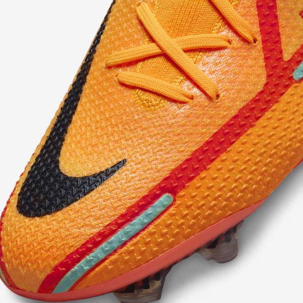 Men's Nike Phantom GT2 Elite FG Firm-Ground Football Shoes Orange / Light Red / Black | NK690KOT