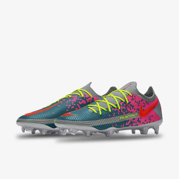 Men's Nike Phantom GT Elite By You Custom Firm Ground Football Shoes Multicolor | NK598QPH