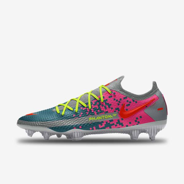 Men\'s Nike Phantom GT Elite By You Custom Firm Ground Football Shoes Multicolor | NK598QPH