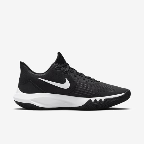 Men's Nike Precision 5 Basketball Shoes Black / Dark Grey / White | NK208ZVQ