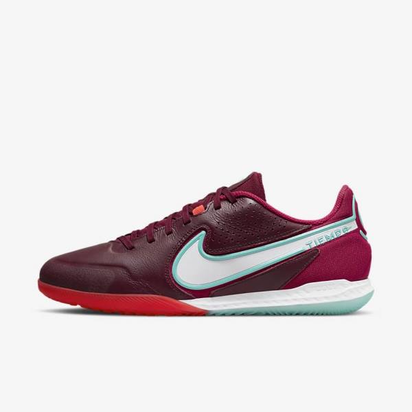 Men\'s Nike React Tiempo Legend 9 Pro IC Indoor-Court Football Shoes Red / Light Red / White | NK196WQJ