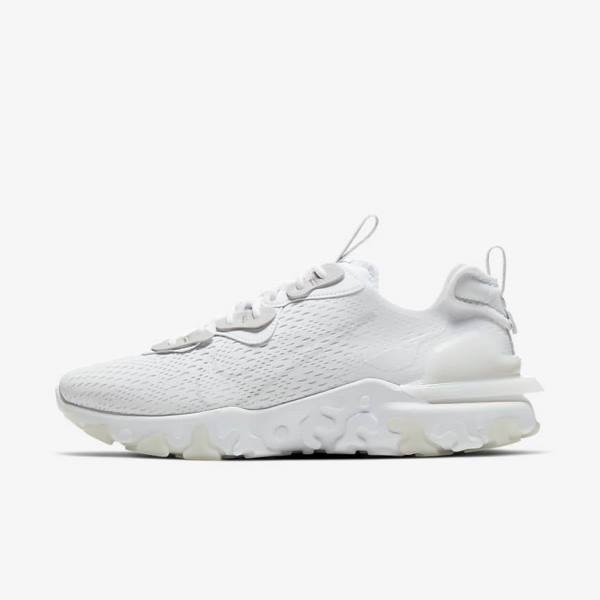 Men\'s Nike React Vision Sneakers White / Light Grey / Light Grey | NK607OXT