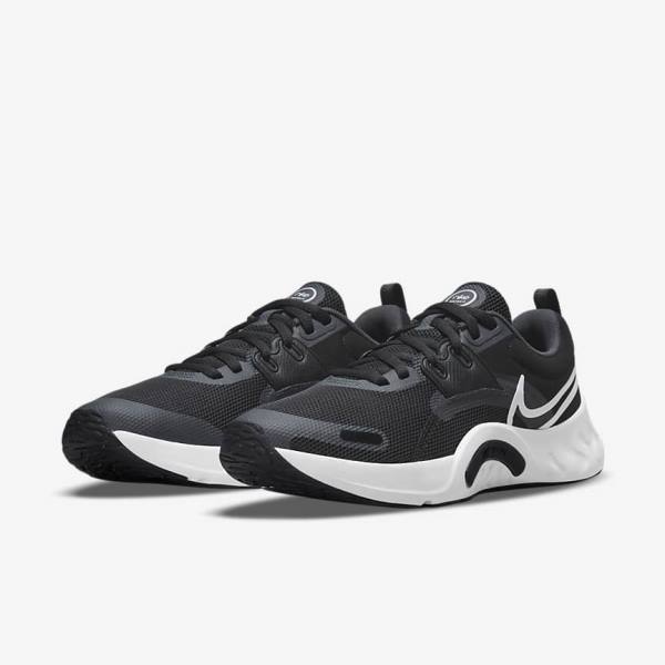 Men's Nike Renew Retaliation TR 3 Training Shoes Black / Dark Grey / White | NK254RXQ