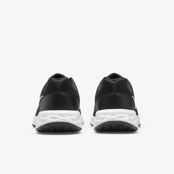 Men's Nike Revolution 6 (Extra Wide) Running Shoes Black / Grey / White | NK635ZTY