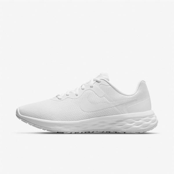 Men\'s Nike Revolution 6 Next Nature Road Running Shoes White | NK052NDK