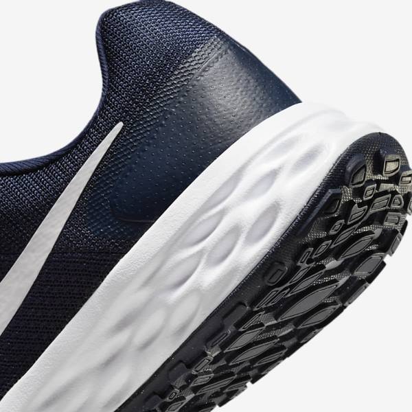 Men's Nike Revolution 6 Next Nature Road Running Shoes Navy / Obsidian / White | NK261RCZ