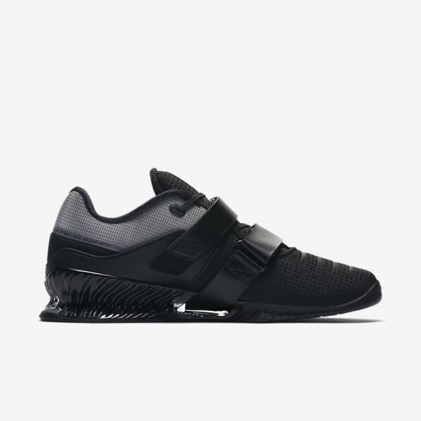 Men's Nike Romaleos 4 Training Shoes Black / White | NK306GUB