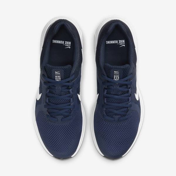 Men's Nike Run Swift 2 Road Running Shoes Navy / Obsidian / White | NK375XWQ