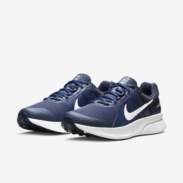 Men's Nike Run Swift 2 Road Running Shoes Navy / Obsidian / White | NK375XWQ