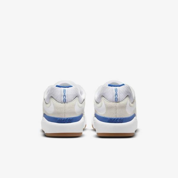 Men's Nike SB Ishod Wair Skate Shoes White / Royal / White | NK601LXE