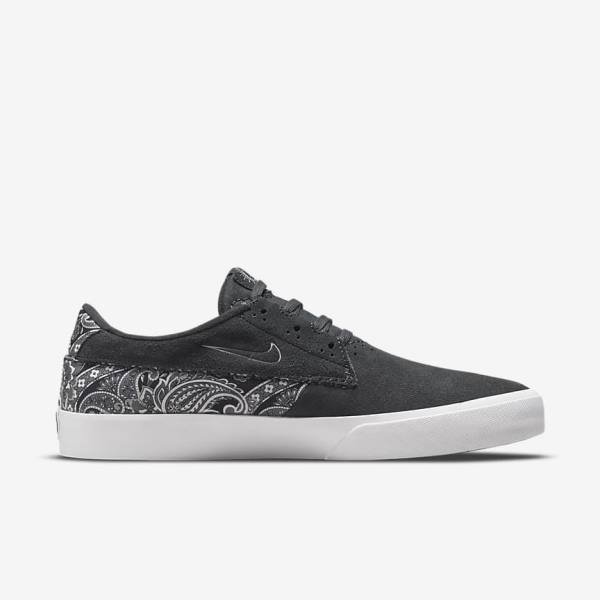 Men's Nike SB Shane Premium Skate Shoes Dark Grey / White / Black / Grey | NK947EHO