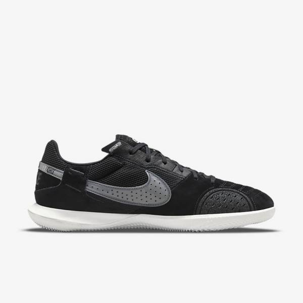 Men's Nike Streetgato Football Shoes Black / White | NK314DIX