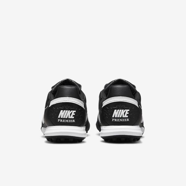 Men's Nike The Premier 3 TF Artificial-Turf Football Shoes Black / White | NK249ZTJ