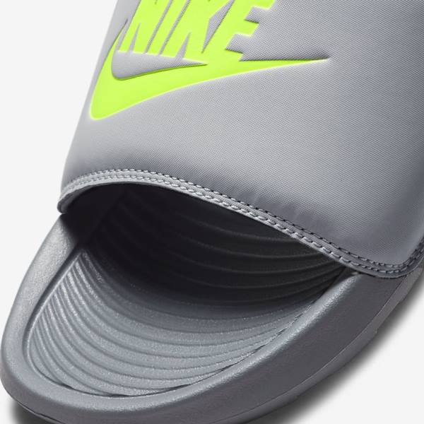 Men's Nike Victori One Slides Grey | NK785IQO