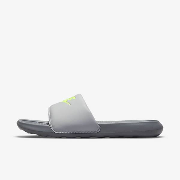 Men\'s Nike Victori One Slides Grey | NK785IQO