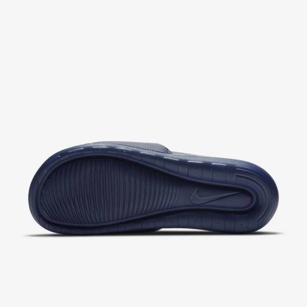 Men's Nike Victori One Slides Navy / Navy / White | NK581RIH