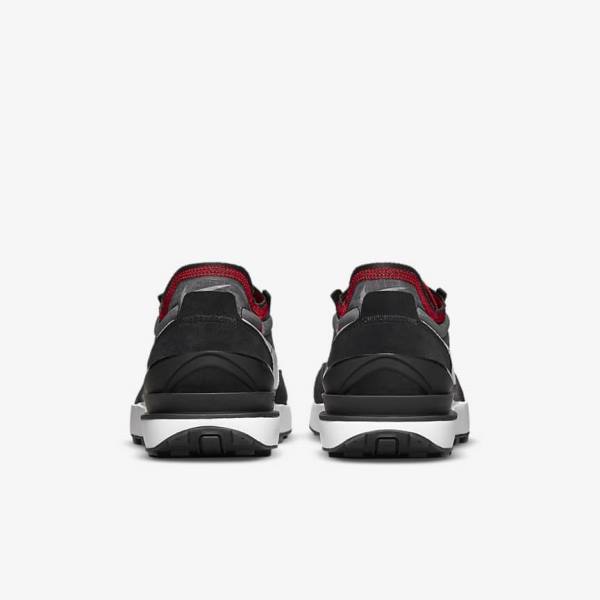 Men's Nike Waffle One SE Sneakers Black / Red / White | NK086YHV