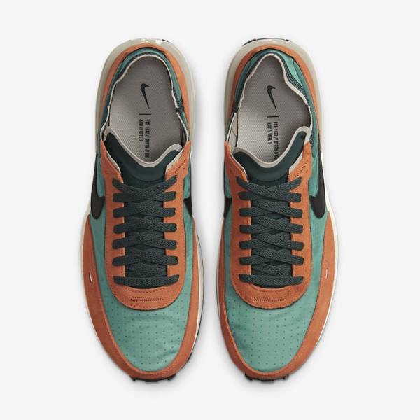 Men's Nike Waffle One SE Sneakers Green / Red / Orange / Black | NK478BUK