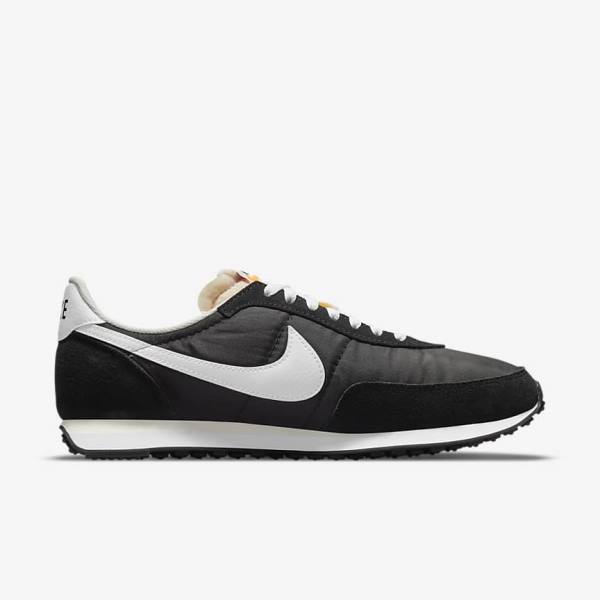 Men's Nike Waffle Trainer 2 Sneakers Black / Orange / White | NK954JTS