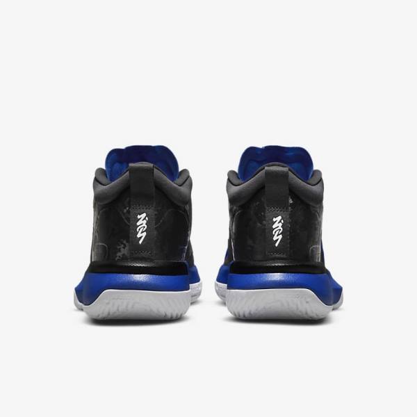 Men's Nike Zion 1 Basketball Shoes Black / Royal / White | NK201CFD