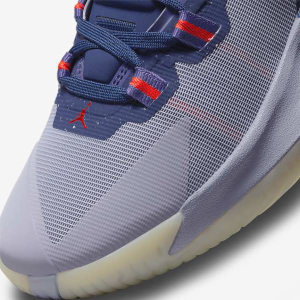 Men's Nike Zion 1 ZNA Basketball Shoes Blue / Purple / Indigo / Light Red | NK152RXD