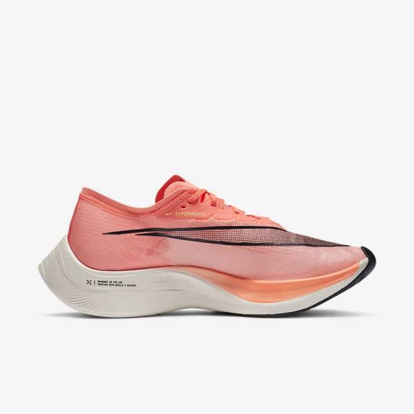 Men's Nike ZoomX Vaporfly NEXT% Road Racing Running Shoes Light Mango / Black / Blue | NK941QCS