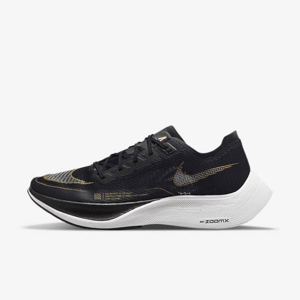 Men\'s Nike ZoomX Vaporfly Next% 2 Road Racing Running Shoes White / Turquoise / Black / Pink | NK213DKW