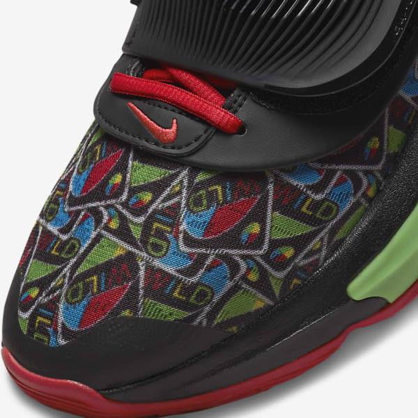 Men's Nike Zoom Freak 3 Basketball Shoes Black / White / Red / Green | NK102KCP