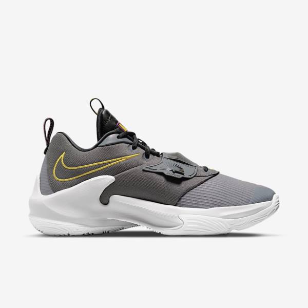 Men's Nike Zoom Freak 3 Basketball Shoes Grey / Black | NK418JVG