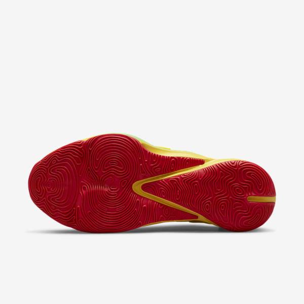 Men's Nike Zoom Freak 3 Basketball Shoes Yellow / White / Red / Black | NK568XET