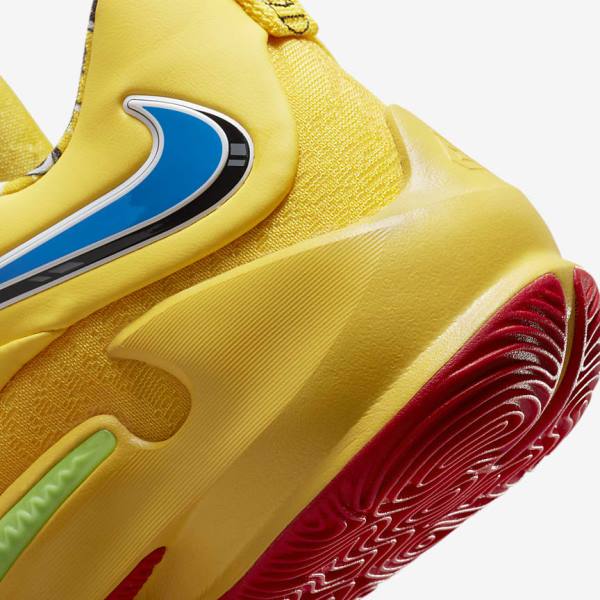 Men's Nike Zoom Freak 3 Basketball Shoes Yellow / White / Red / Black | NK568XET