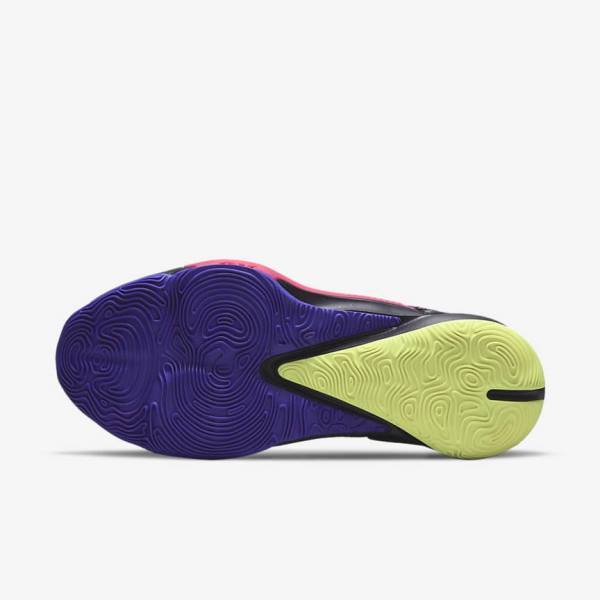 Men's Nike Zoom Freak 3 Basketball Shoes Purple / Pink / Purple / Light Lemon | NK901ABN