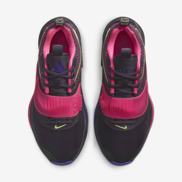 Men's Nike Zoom Freak 3 Basketball Shoes Purple / Pink / Purple / Light Lemon | NK901ABN