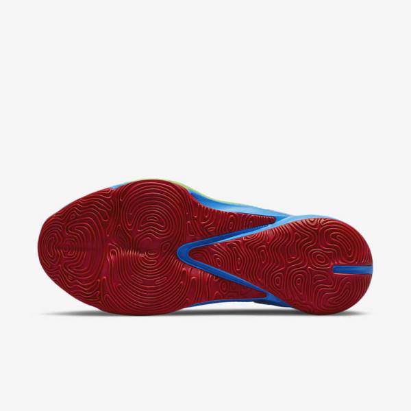 Men's Nike Zoom Freak 3 Basketball Shoes Blue / White / Red / Black | NK975QBK