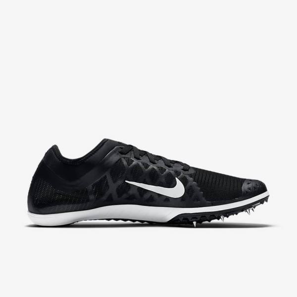 Men's Nike Zoom Mamba 3 Unisex Distance Spike Running Shoes Black / White | NK469FNA