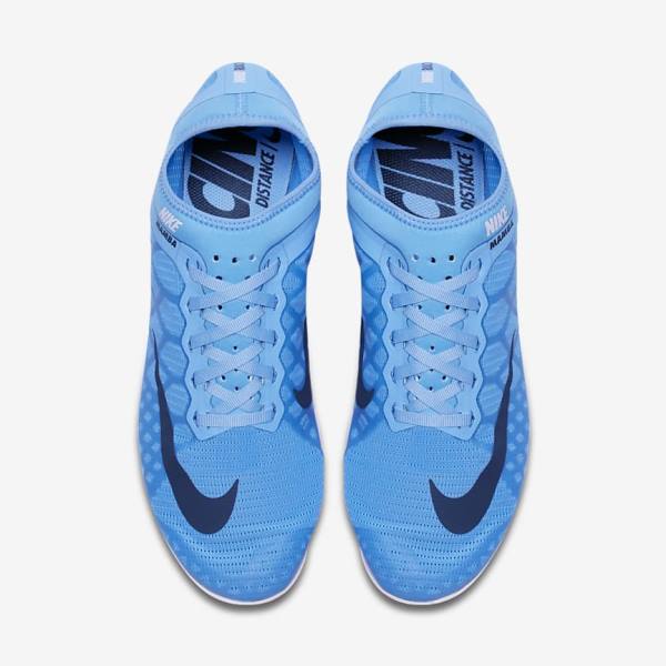 Men's Nike Zoom Mamba 3 Unisex Distance Spike Running Shoes Blue / Light Red / Blue | NK968MQT