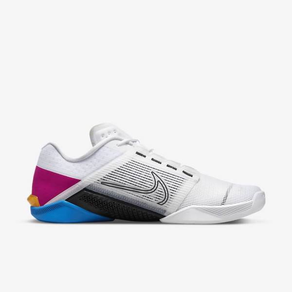 Men's Nike Zoom Metcon Turbo 2 Training Shoes White / Blue / Pink / Black | NK463AWQ