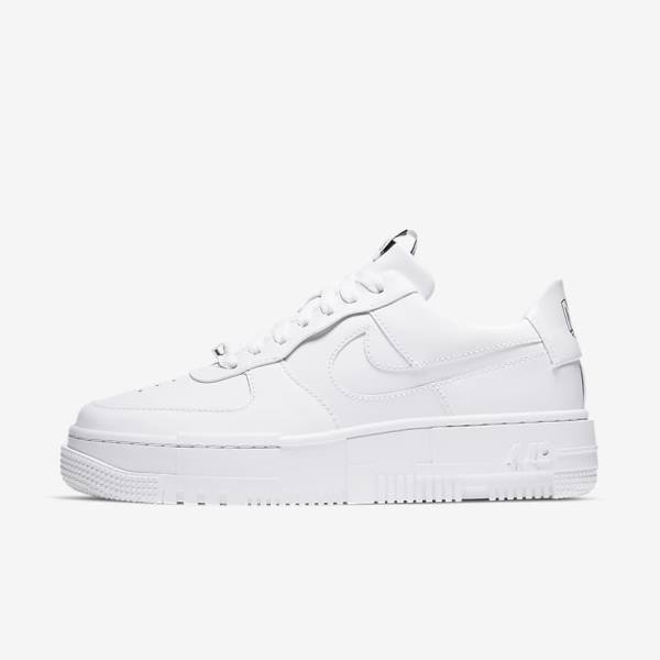 Women\'s Nike Air Force 1 Pixel Sneakers White / Black / White | NK429ZXA