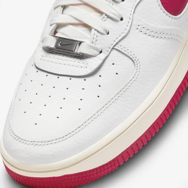 Women's Nike Air Force 1 Sculpt Sneakers White / Red | NK509QLE