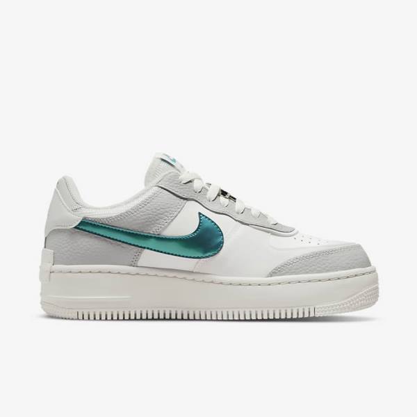 Women's Nike Air Force 1 Shadow Sneakers White / Grey / White | NK019WTU