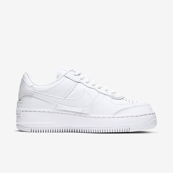 Women's Nike Air Force 1 Shadow Sneakers White | NK106CPB