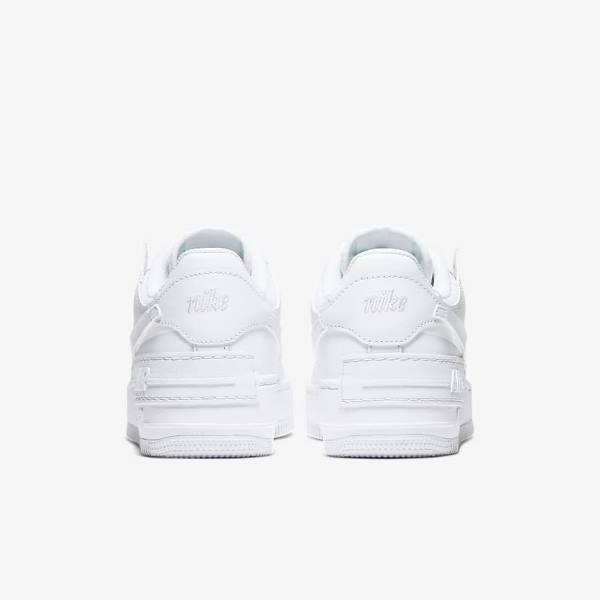 Women's Nike Air Force 1 Shadow Sneakers White | NK106CPB