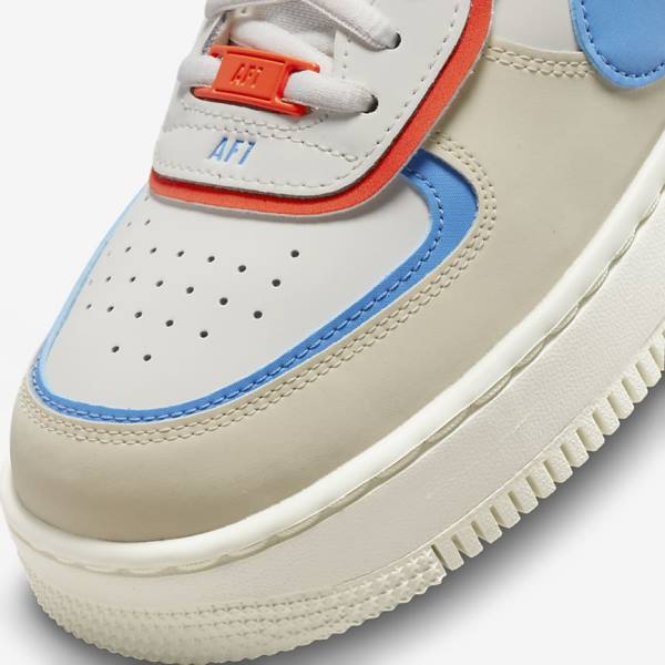 Women's Nike Air Force 1 Shadow Sneakers Royal / Orange / Blue | NK970ZRW