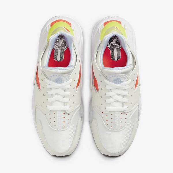 Women's Nike Air Huarache Sneakers White / Light Red / Black | NK102XIN