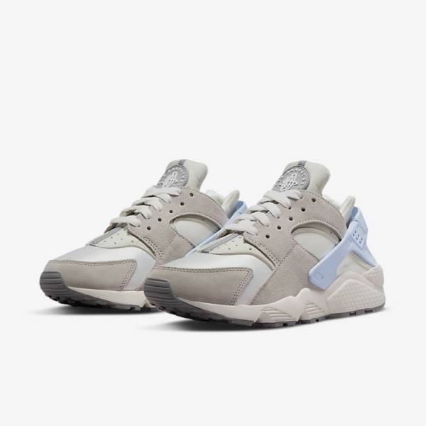 Women's Nike Air Huarache Sneakers White / Grey | NK803BYC