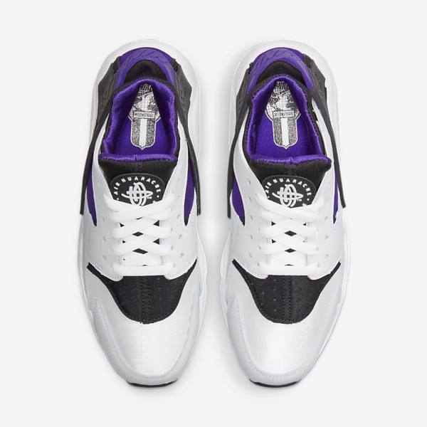 Women's Nike Air Huarache Sneakers White / Purple / Black | NK890EGA